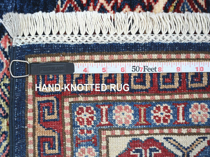 5'11" x 8'7" New Hand Knotted Blue Wool Rectangle Oriental Rug - MOA10221285