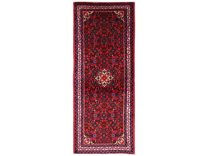2'5" x 6'1" New Hand Knotted Red Wool Runner Oriental Rug - MOA1022128