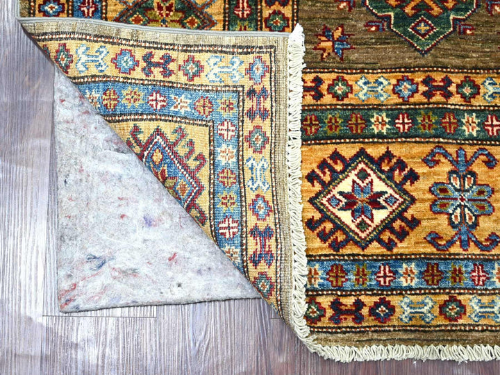 6'0" x 6'0" New Hand Knotted Brown Wool Square Oriental Rug - MOA10221293