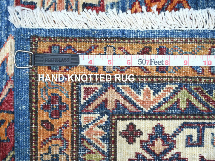 5'10" x 8'10" New Hand Knotted Blue Wool Rectangle Oriental Rug - MOA10221297