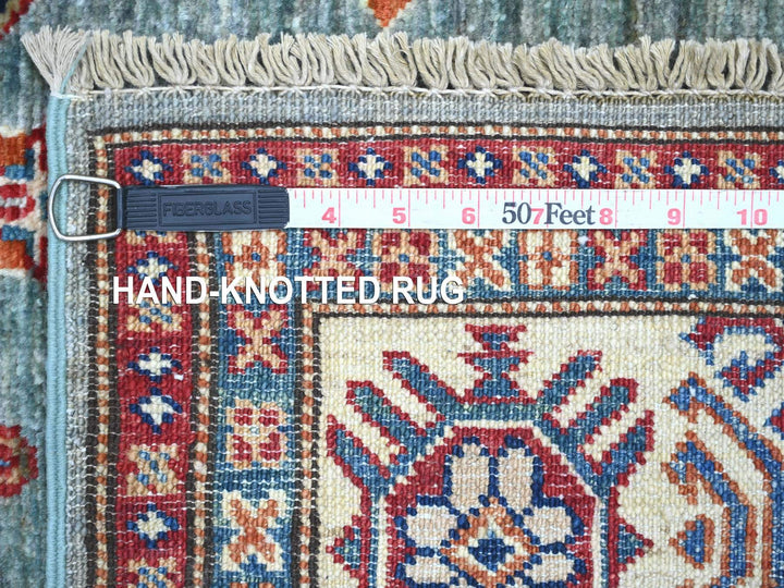 4'9" x 6'7" New Hand Knotted Grey Wool Rectangle Oriental Rug - MOA10221300