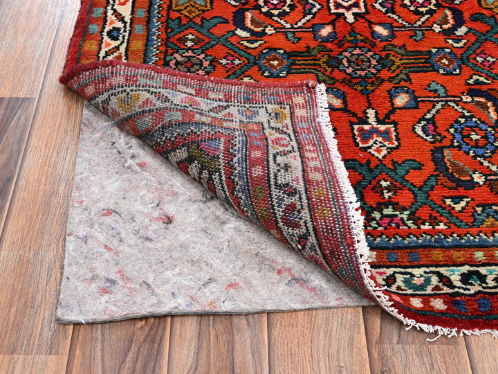 2'7" x 10'1" New Hand Knotted Red Wool Runner Oriental Rug - MOA1022130