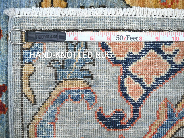 2'8" x 10'0" New Hand Knotted Blue Wool Runner Oriental Rug - MOA10221316