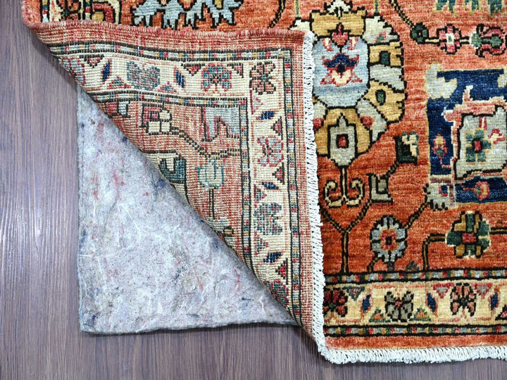 2'8" x 19'0" New Hand Knotted Red Wool Runner Oriental Rug - MOA10221317