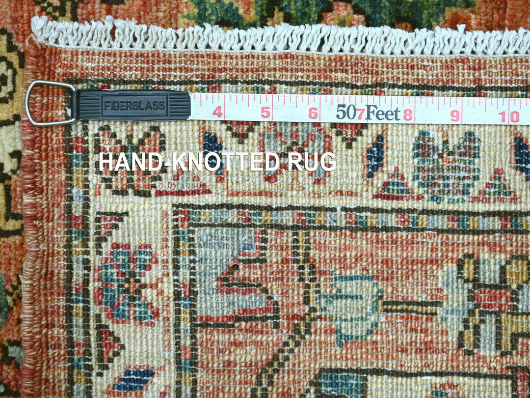2'8" x 19'0" New Hand Knotted Red Wool Runner Oriental Rug - MOA10221317