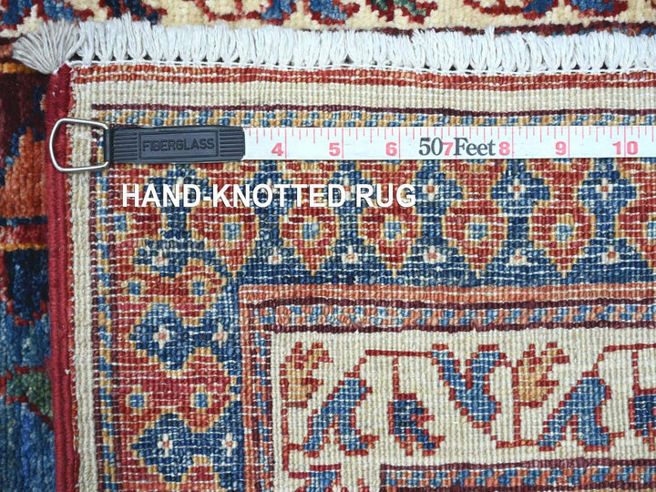 2'10" x 19'3" New Hand Knotted Blue Wool Runner Oriental Rug - MOA10221318