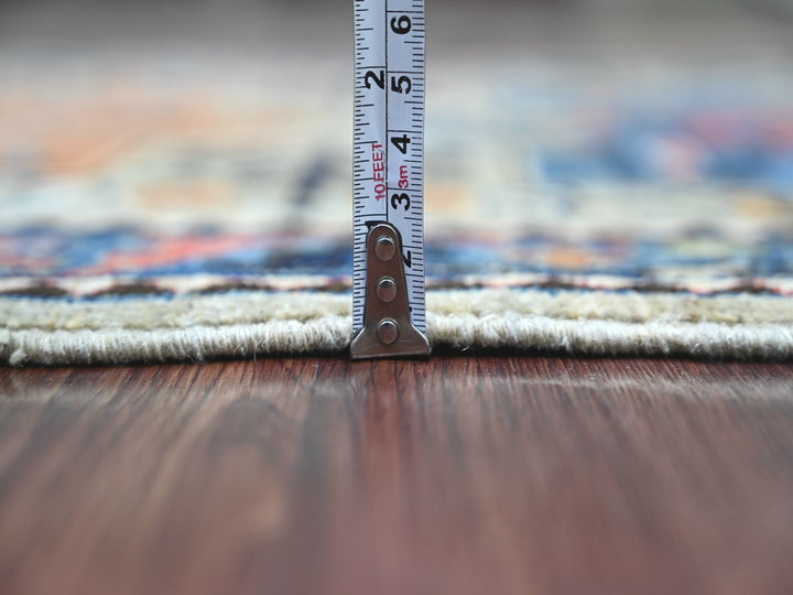 2'8" x 6'1" New Hand Knotted Grey Wool Runner Oriental Rug - MOA10221319