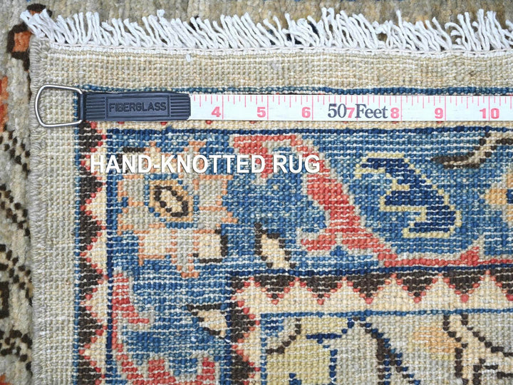 2'8" x 6'1" New Hand Knotted Grey Wool Runner Oriental Rug - MOA10221319