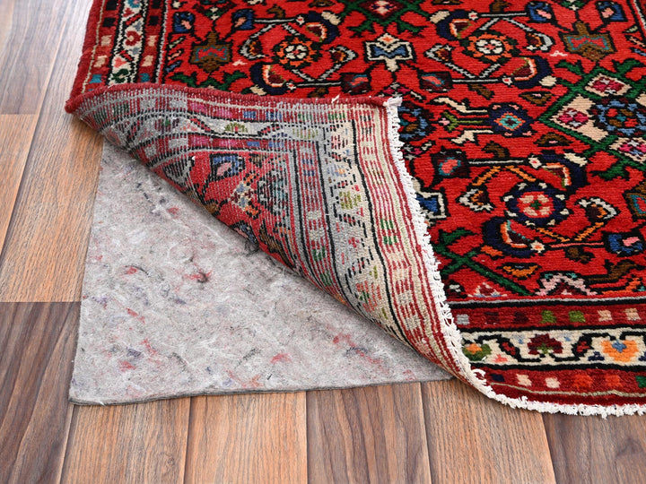 2'7" x 9'7" New Hand Knotted Red Wool Runner Oriental Rug - MOA1022131