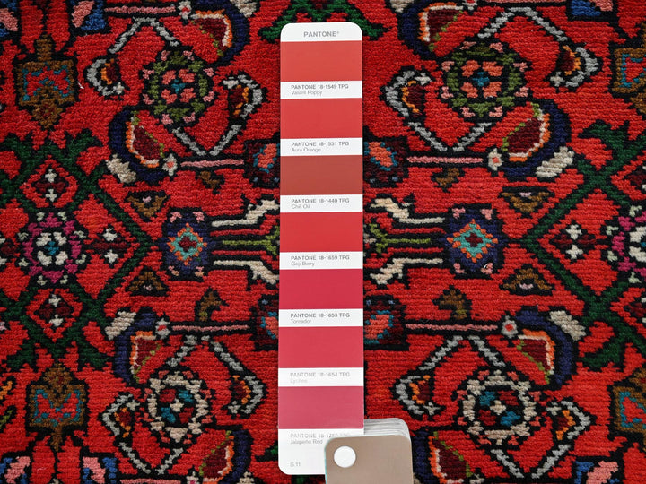 2'7" x 9'7" New Hand Knotted Red Wool Runner Oriental Rug - MOA1022131