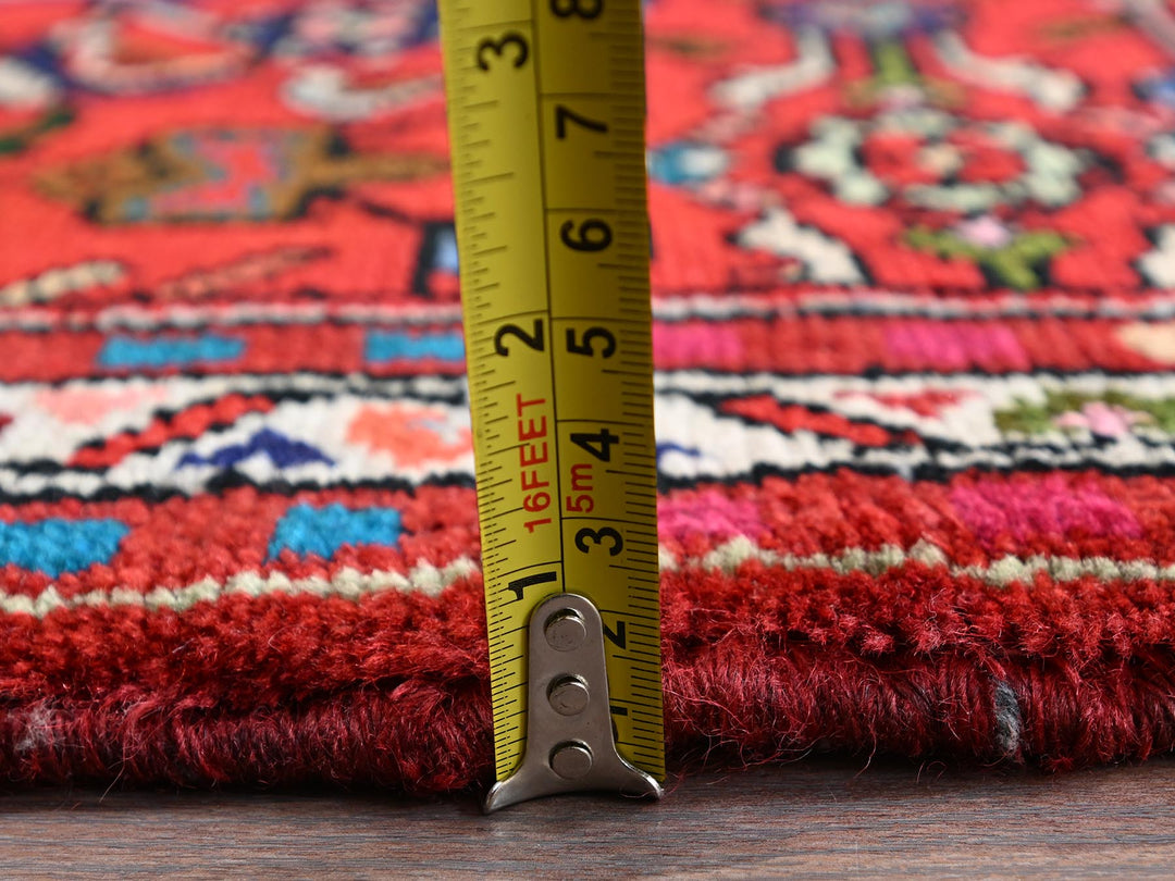 2'7" x 9'7" New Hand Knotted Red Wool Runner Oriental Rug - MOA1022131