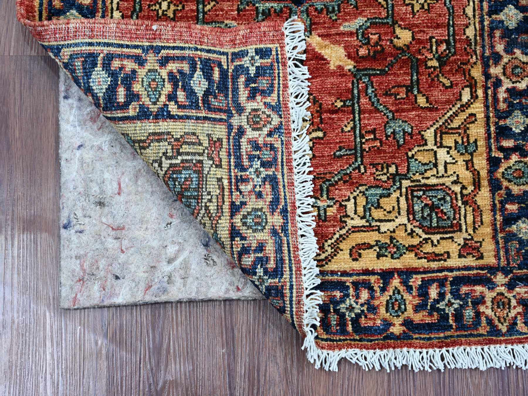 2'2" x 6'0" New Hand Knotted Red Wool Runner Oriental Rug - MOA10221320