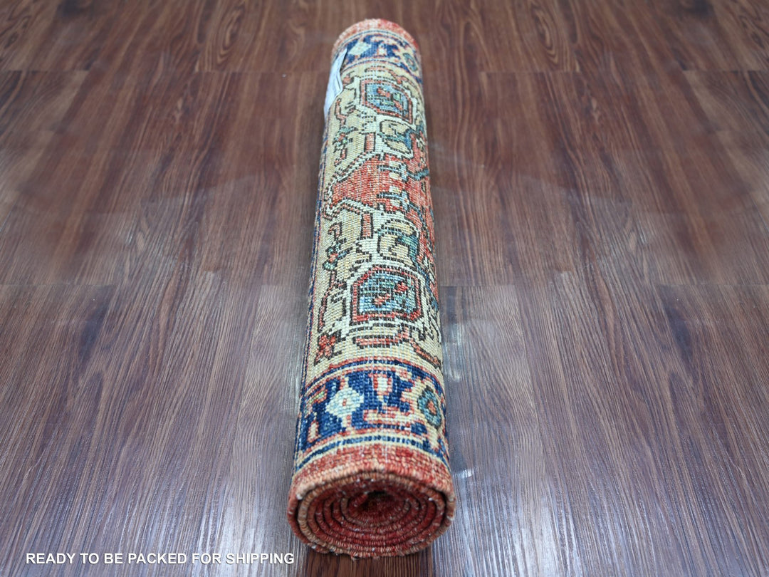 2'2" x 6'0" New Hand Knotted Red Wool Runner Oriental Rug - MOA10221320