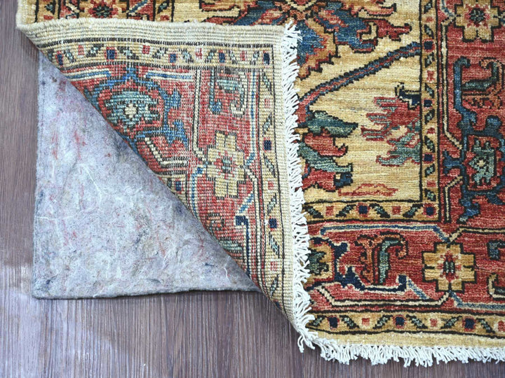 2'2" x 5'10" New Hand Knotted Ivory Wool Runner Oriental Rug - MOA10221321