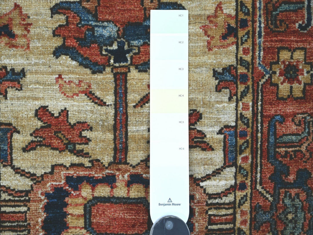 2'2" x 5'10" New Hand Knotted Ivory Wool Runner Oriental Rug - MOA10221321