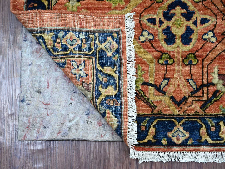 2'10" x 9'5" New Hand Knotted Red Wool Runner Oriental Rug - MOA10221328