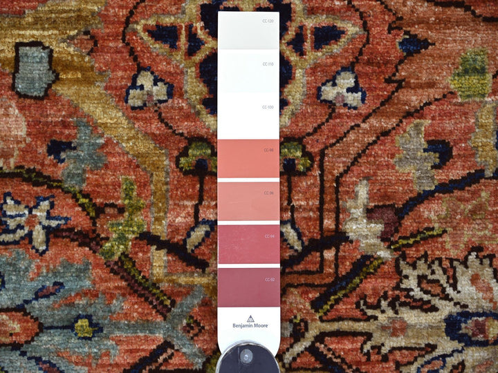 2'10" x 9'5" New Hand Knotted Red Wool Runner Oriental Rug - MOA10221328