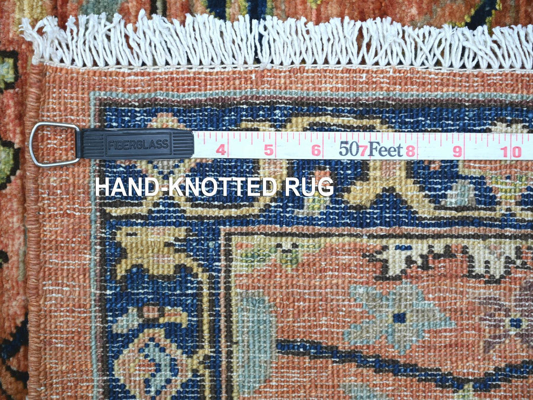 2'10" x 9'5" New Hand Knotted Red Wool Runner Oriental Rug - MOA10221328