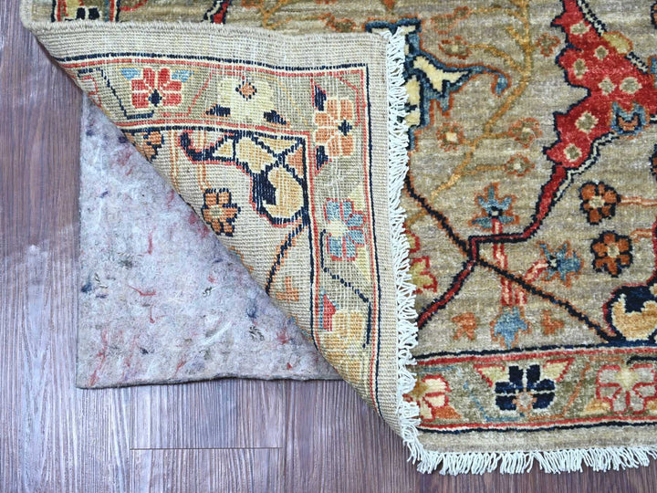 2'6" x 7'11" New Hand Knotted Grey Wool Runner Oriental Rug - MOA10221333