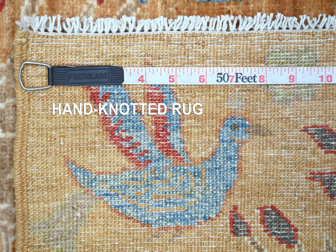 4'0" x 5'10" New Hand Knotted Brown Wool Rectangle Oriental Rug - MOA10221336