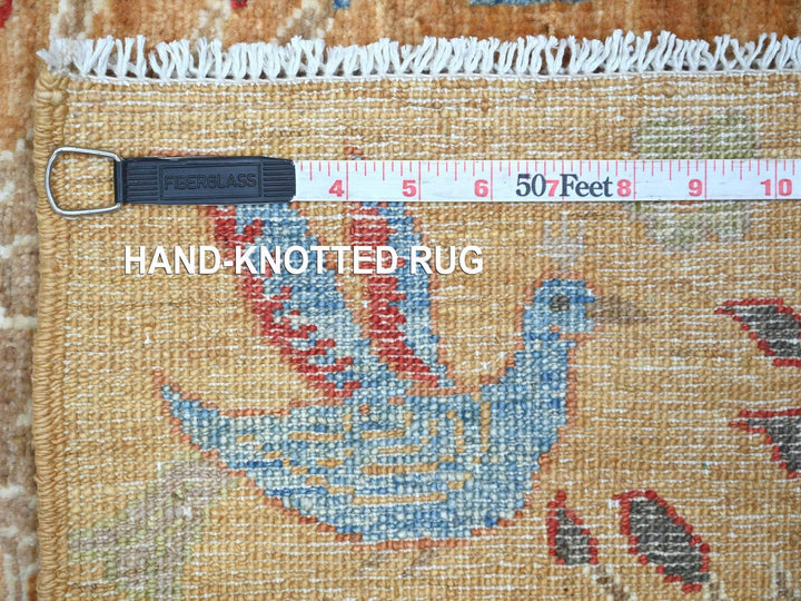 4'0" x 5'10" New Hand Knotted Brown Wool Rectangle Oriental Rug - MOA10221336