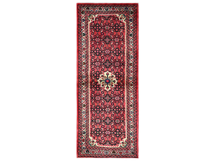 2'5" x 6'3" New Hand Knotted Red Wool Runner Oriental Rug - MOA1022133