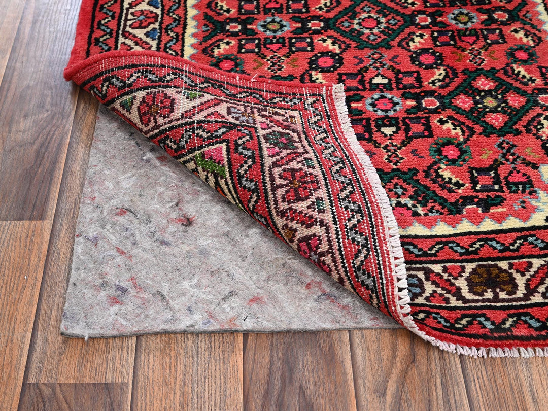 2'5" x 6'3" New Hand Knotted Red Wool Runner Oriental Rug - MOA1022133