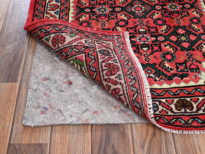 2'5" x 6'3" New Hand Knotted Red Wool Runner Oriental Rug - MOA1022133