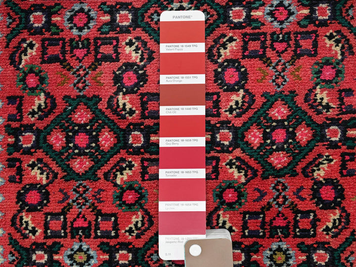 2'5" x 6'3" New Hand Knotted Red Wool Runner Oriental Rug - MOA1022133