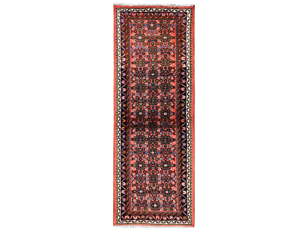 2'3" x 6'4" New Hand Knotted Orange Wool Runner Oriental Rug - MOA1022134