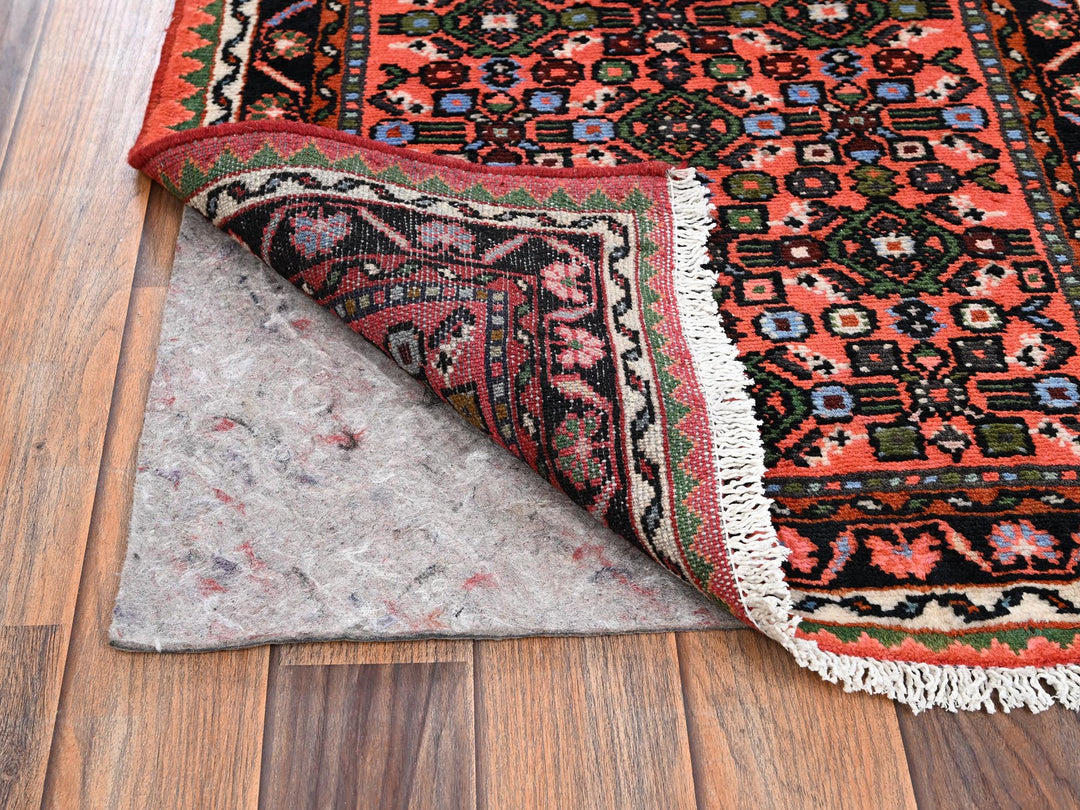 2'3" x 6'4" New Hand Knotted Orange Wool Runner Oriental Rug - MOA1022134