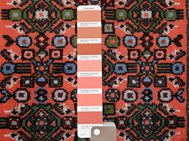 2'3" x 6'4" New Hand Knotted Orange Wool Runner Oriental Rug - MOA1022134