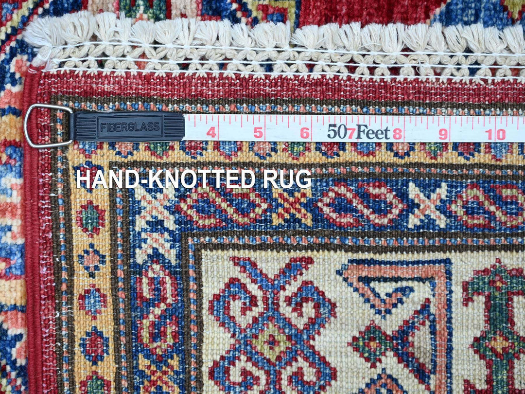 3'4" x 5'7" New Hand Knotted Red Wool Rectangle Oriental Rug - MOA10221351