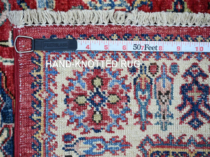 2'6" x 4'0" New Hand Knotted Red Wool Rectangle Oriental Rug - MOA10221356
