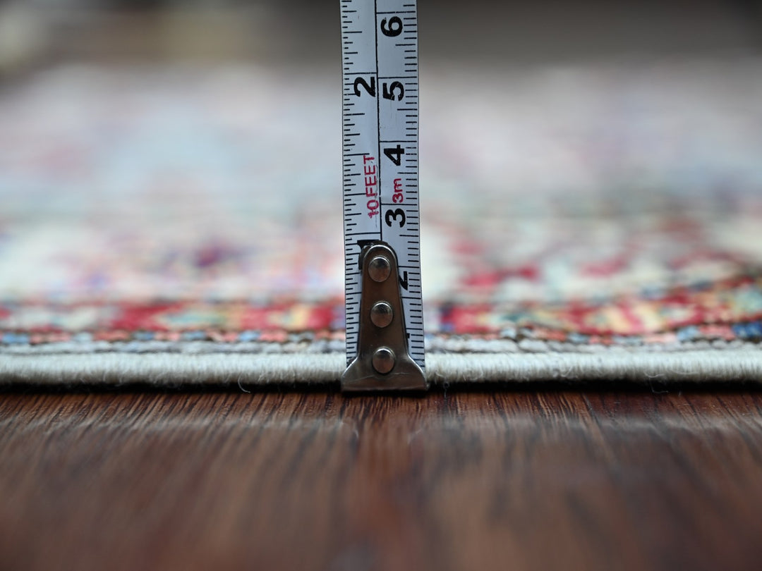 2'6" x 4'6" New Hand Knotted Grey Wool Runner Oriental Rug - MOA10221358