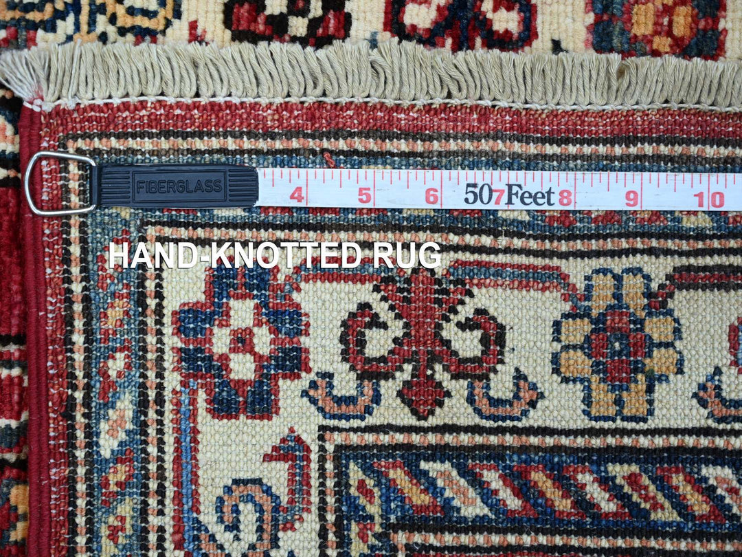 1'11" x 2'11" New Hand Knotted Red Wool Rectangle Oriental Rug - MOA10221359