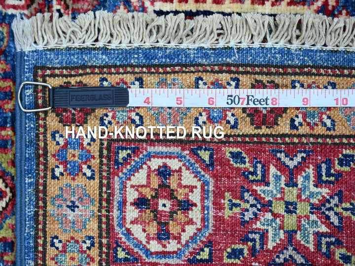 2'9" x 4'0" New Hand Knotted Blue Wool Rectangle Oriental Rug - MOA10221361