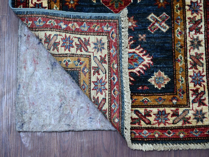 2'0" x 2'8" New Hand Knotted Blue Wool Rectangle Oriental Rug - MOA10221362