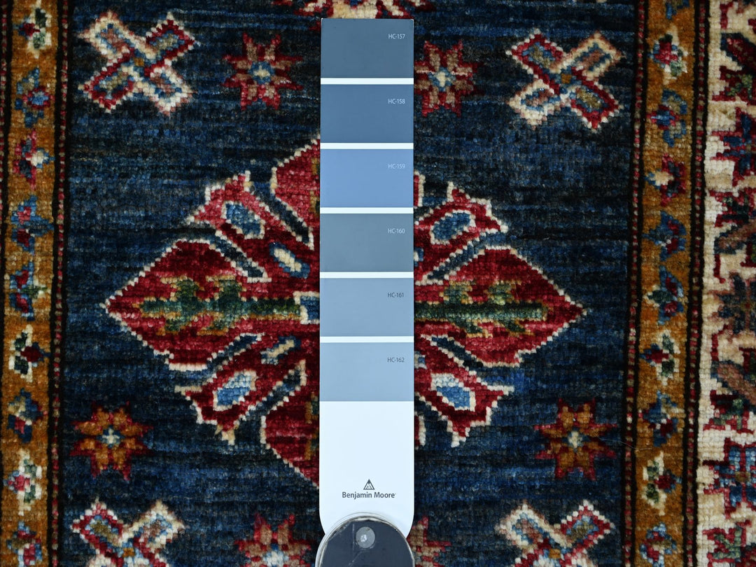 2'0" x 2'8" New Hand Knotted Blue Wool Rectangle Oriental Rug - MOA10221362