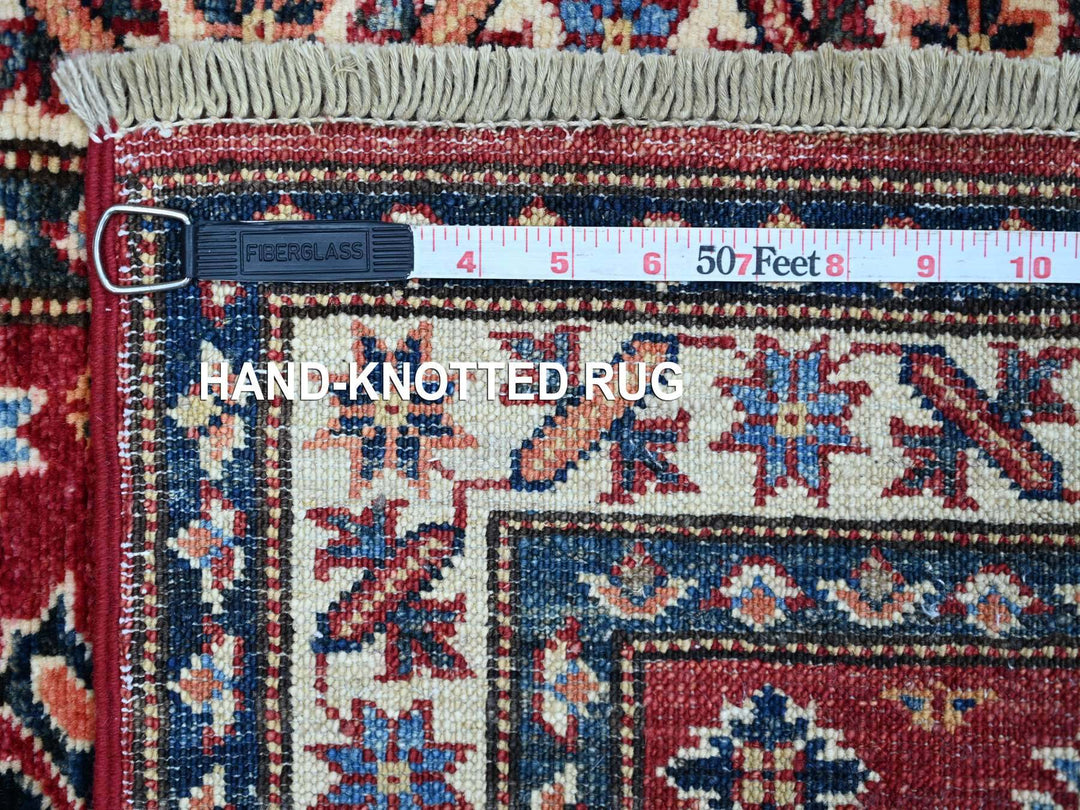 1'11" x 3'0" New Hand Knotted Red Wool Rectangle Oriental Rug - MOA10221363