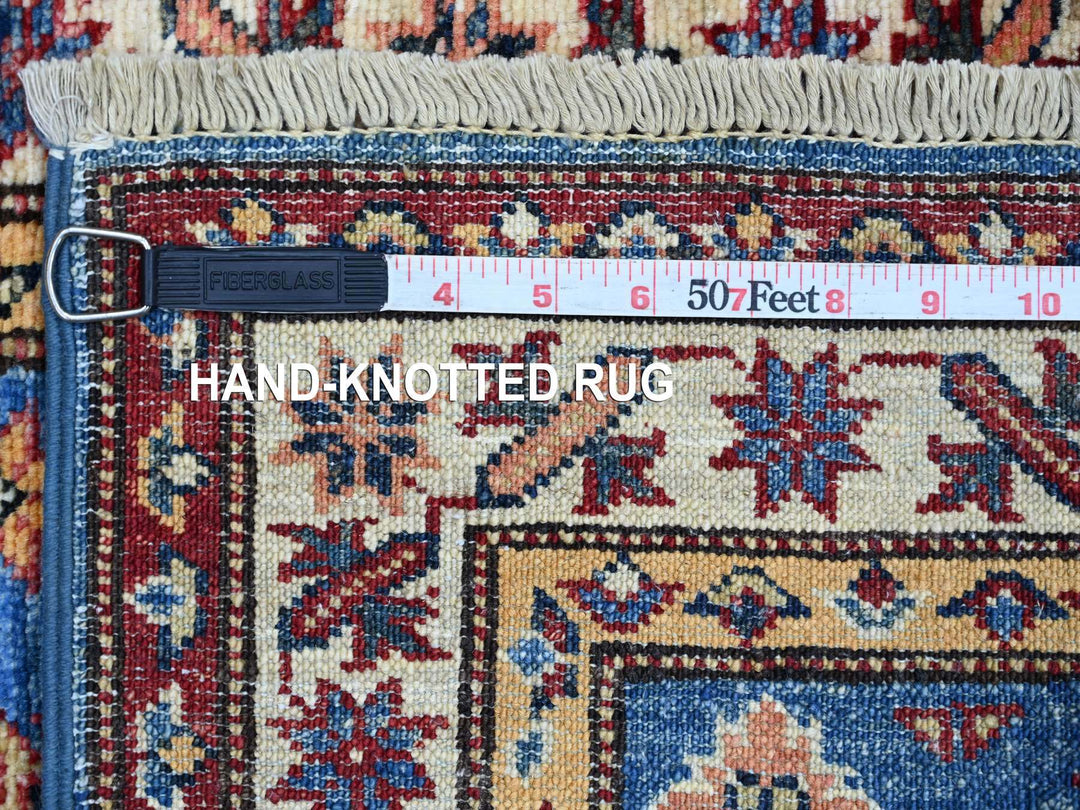2'0" x 2'10" New Hand Knotted Blue Wool Rectangle Oriental Rug - MOA10221364