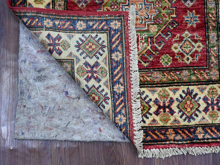 2'5" x 4'8" New Hand Knotted Red Wool Rectangle Oriental Rug - MOA10221365