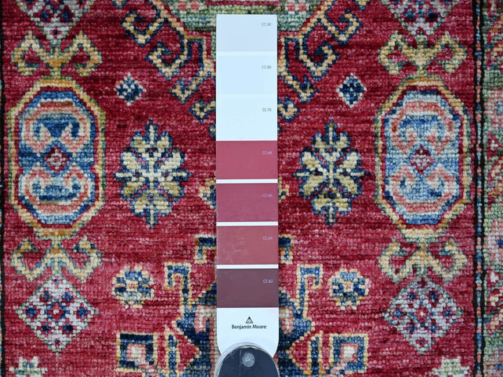 2'5" x 4'8" New Hand Knotted Red Wool Rectangle Oriental Rug - MOA10221365