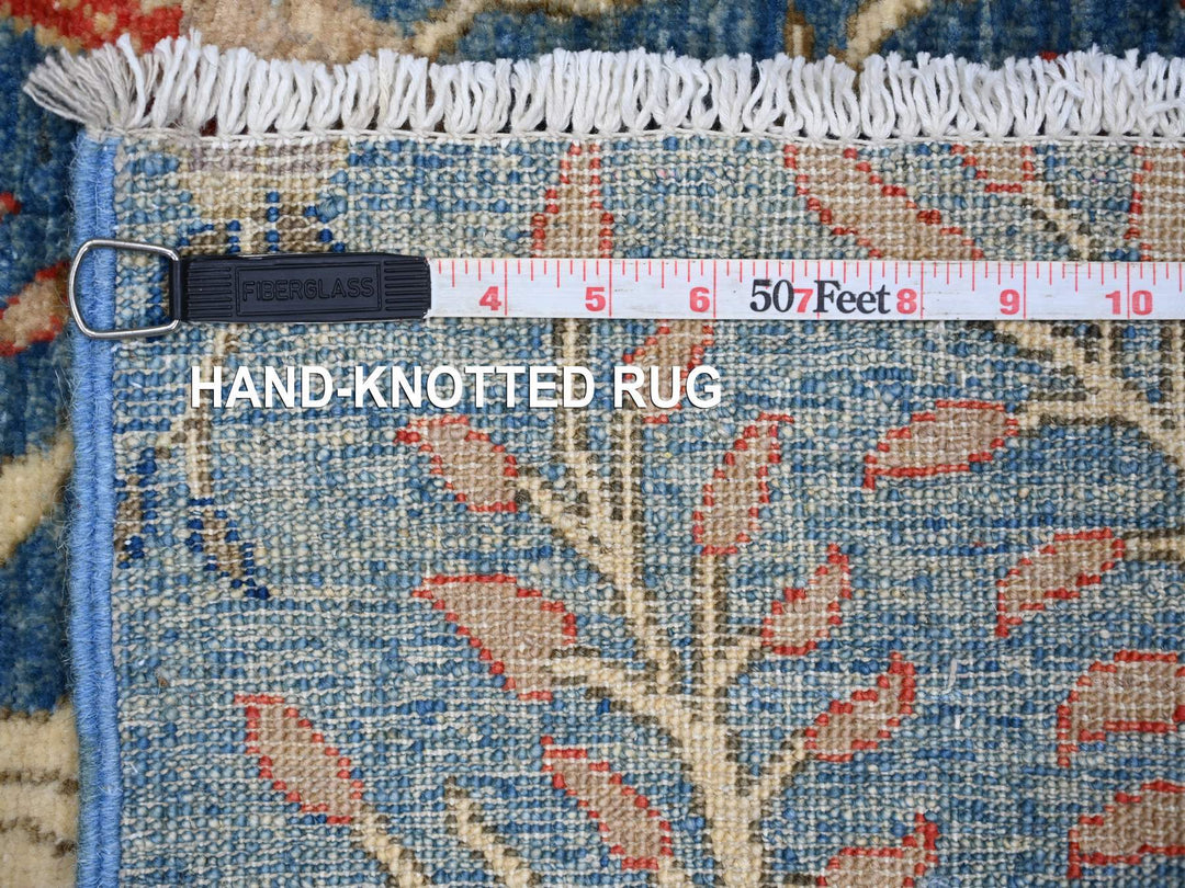 2'4" x 5'9" New Hand Knotted Blue Wool Runner Oriental Rug - MOA10221373