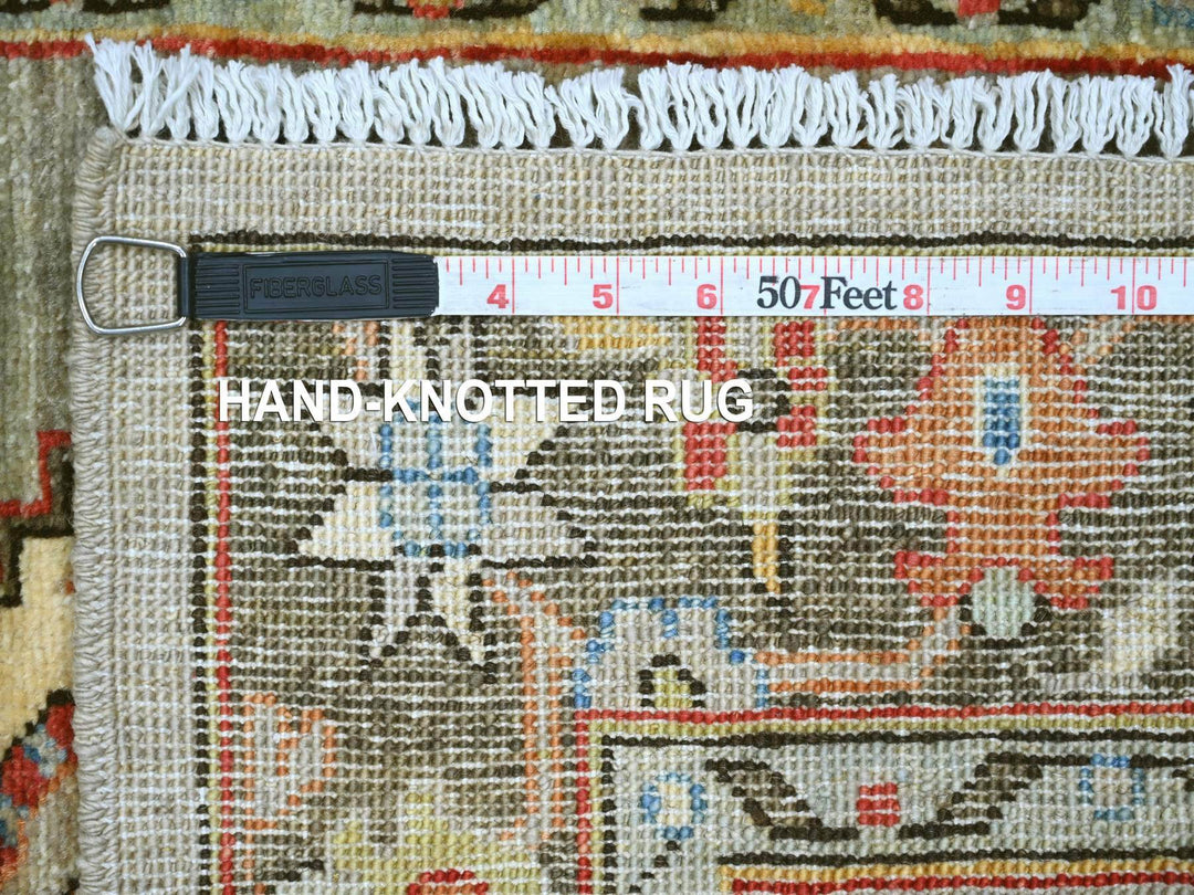 2'7" x 7'11" New Hand Knotted Grey Wool Runner Oriental Rug - MOA10221378
