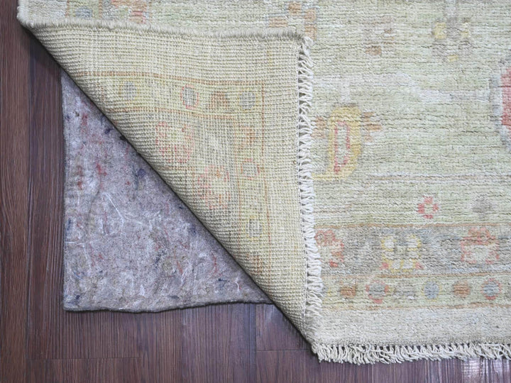 11'10" x 14'7" New Hand Knotted Grey Wool Rectangle Oriental Rug - MOA10221387
