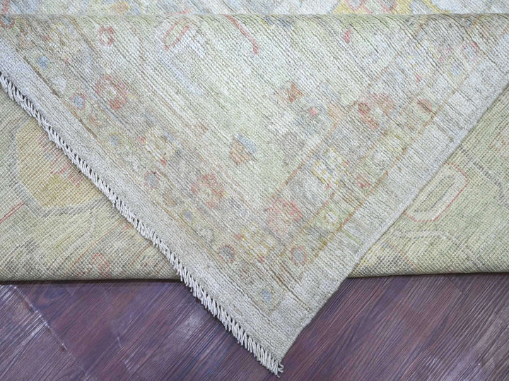 11'10" x 14'7" New Hand Knotted Grey Wool Rectangle Oriental Rug - MOA10221387