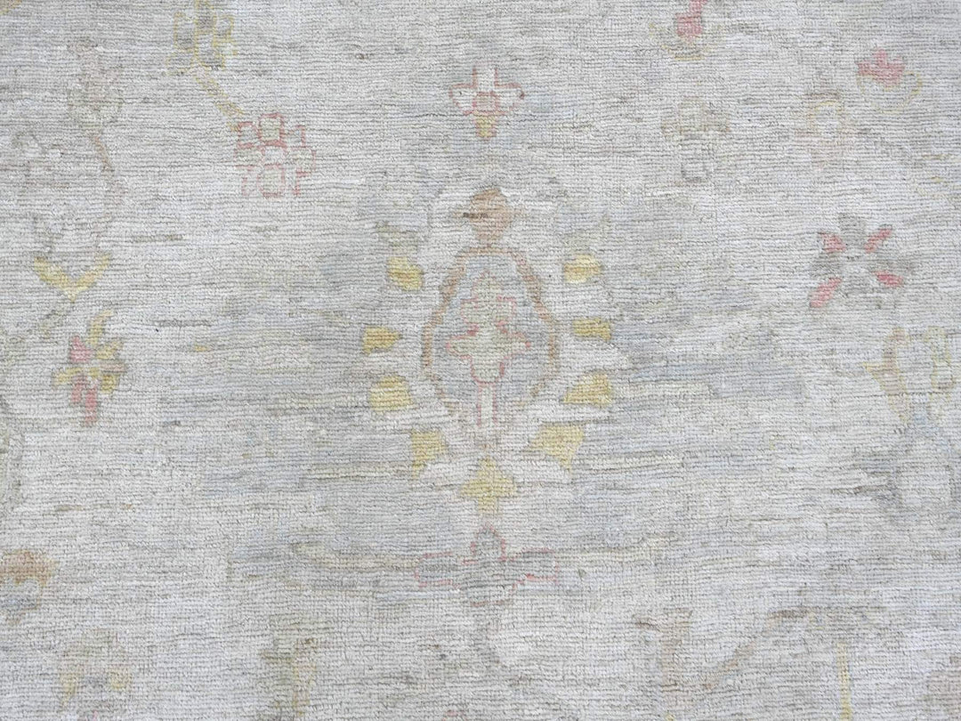 11'10" x 14'7" New Hand Knotted Grey Wool Rectangle Oriental Rug - MOA10221387