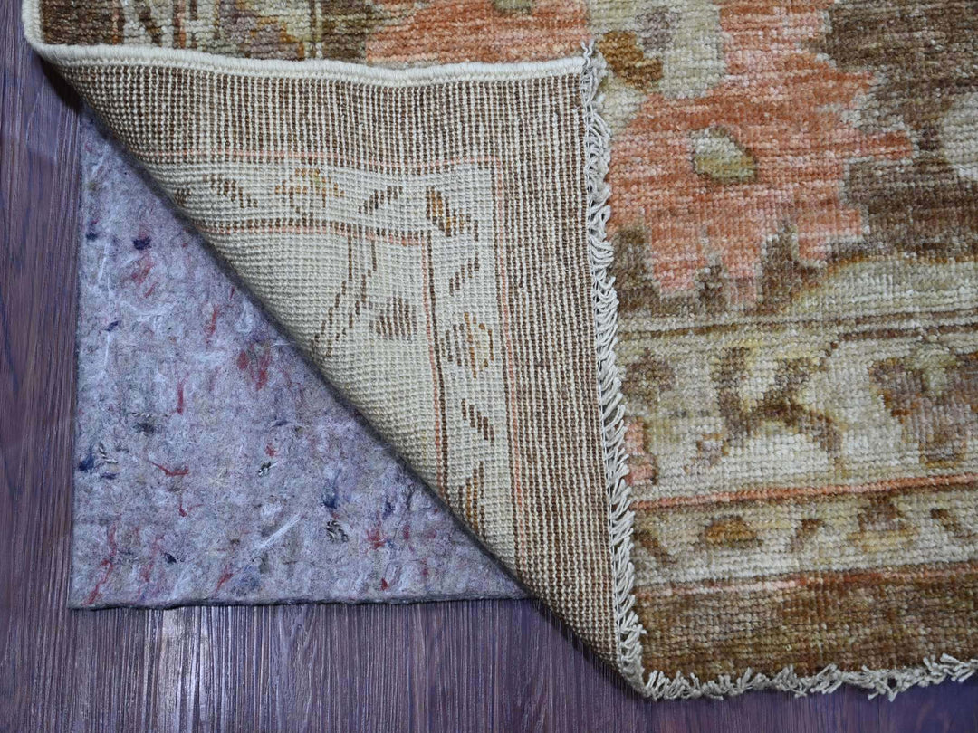 11'8" x 15'5" New Hand Knotted Brown Wool Rectangle Oriental Rug - MOA10221388