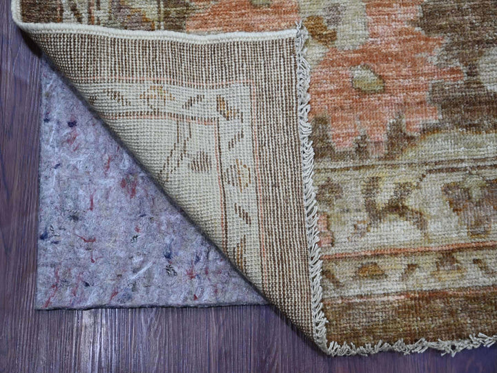 11'8" x 15'5" New Hand Knotted Brown Wool Rectangle Oriental Rug - MOA10221388